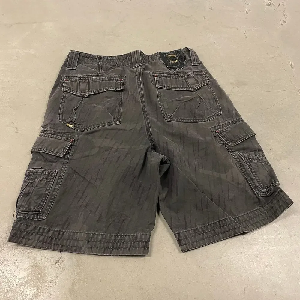 Y2K cargo fox racing shorts 33